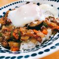 クックKAP5PB☆'s cooksnap of when they made 温玉麻婆茄子丼.