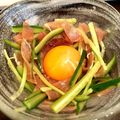 3yes's cooksnap of when they made 生ハムdeユッケ.