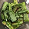 azbjbn's cooksnap of when they made レンジだけで簡単！ピーマンのごまあえ.