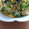 リトル黒豆マーメイド's cooksnap of when they made *オクラとしらすのねっとり卵サラダ*.