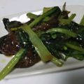 明日丸's cooksnap of when they made 焼肉のタレｄｅ小松菜牛肉炒め.