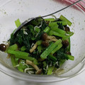 terakooo's cooksnap of when they made 小松菜としめじのおひたし.