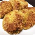 ☆sinnkuro★'s cooksnap of when they made お弁当にも！甘辛ひき肉でかぼちゃコロッケ.