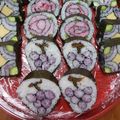 すちっぷ's cooksnap of when they made 可愛い巻き寿司☆ぶどう☆.