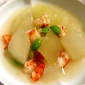 okura_k's cooksnap of when they made 冬瓜とえび、枝豆のあんかけ.