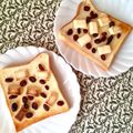 ふたごゆき's cooksnap of when they made ホワイトチョコとレーズンのトースト.