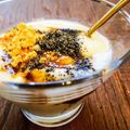 雛鳥と親鳥's cooksnap of when they made 黒蜜♥黒ゴマ♥きなこ♥ヨーグルト♪.