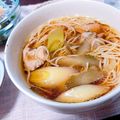 midorili's cooksnap of when they made 鶏ごぼうにゅうめん.