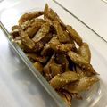 ふじはる's cooksnap of when they made 揚げゴボウのゴマ酢.