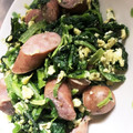 すなめり☆'s cooksnap of when they made ほうれん草とウィンナーの卵炒め♪.