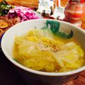 kaokaofood's cooksnap of when they made 白菜のうまみを味わう シンプルスープ♪.