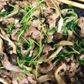 ♡EmiKan♡'s cooksnap of when they made 牛肉と豆苗のオイスターソース炒め.