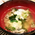ｙｏｕ５'s cooksnap of when they made 焼肉やさんの　ワカメスープ♪.