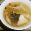 白いぐれーぷ's cooksnap of when they made 簡単☆生タラの野菜たっぷり中華風スープ.