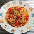 もぐ・ω・くま's cooksnap of when they made 行列のできる☆本格トマトパスタ♪.