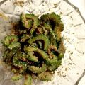 サトミオ's cooksnap of when they made ゴーヤの胡麻和え.