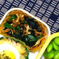 nosso's cooksnap of when they made 麺つゆで簡単☆切干しとワカメのピリ辛炒め.