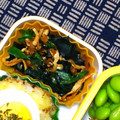 nosso's cooksnap of when they made 麺つゆで簡単☆切干しとワカメのピリ辛炒め.