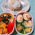 yesmama's cooksnap of when they made ✤海苔巻き チキンロール✤レンジで簡単❤.