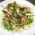 ジョングレ's cooksnap of when they made ✴︎枝豆入り焼き鮭の親子寿司♡大葉散らし.