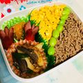 クックBYOVHS☆'s cooksnap of when they made ラップで安心♪崩れないそぼろ弁当♪.