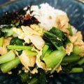 ☆mamingo☆'s cooksnap of when they made 簡単！鶏肉、小松菜、玉子の牡蠣油炒め.