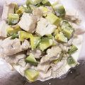 ゆう1217's cooksnap of when they made 蒸し鶏とアボカドのヨーグルトサラダ.