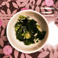 ななママなみ's cooksnap of when they made きゅうりとワカメの酢の物.