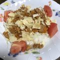 mikuママ's cooksnap of when they made パリパリポテチのタコライス丼.