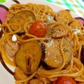 まちの助's cooksnap of when they made ワンポット★コクうまトマトクリームパスタ.