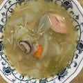 田中彼方's cooksnap of when they made 鮭・きのこ・根菜の◆和風ごま味噌スープ◆.