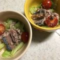 まとみとmm's cooksnap of when they made ワンボウル♪さば缶のレタス･トマト和え☆.
