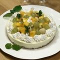 ηιτομι's cooksnap of when they made これぞ黄金比！簡単レアチーズケーキ♡.