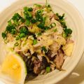 chiecocoa's cooksnap of when they made 焼きさんまとミョウガの炊き込みご飯.