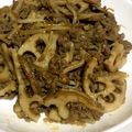 Mio＊Masa's cooksnap of when they made 美味しい★もやしと蓮根のピリ辛肉味噌炒め.
