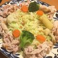 JILLの赤メガネ's cooksnap of when they made 豚しゃぶ♪キャベツ・豚しゃぶしゃぶ用・鍋.