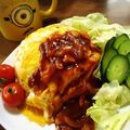 るんたこ's cooksnap of when they made ライスは炊飯器で♪簡単デミのオムライス♡.