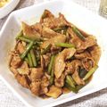 しめさば太郎's cooksnap of when they made 豚肉とニンニクの芽の炒め.