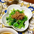 にきけん's cooksnap of when they made 水菜とほうれん草のなめ茸和え.