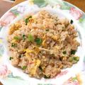 ルークとジェイのママ's cooksnap of when they made 鮭フレーク で 簡単チャーハン.