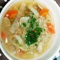 まぶたん's cooksnap of when they made ゆず香る、そば米のお吸い物.