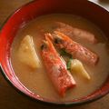 ポキコちゃん's cooksnap of when they made エビの頭スープ♪.