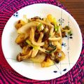 ちゃぴ♥'s cooksnap of when they made キノコとベーコンとじゃが芋のコンソメ炒め.