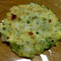 ayakocook's cooksnap of when they made 白菜チーズ豆腐のとろ〜りモチモチお焼き.