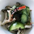 ユーロン's cooksnap of when they made 常備菜の茸de胡瓜とカニカマの酢の物.