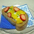 オレンジデイ's cooksnap of when they made 春色☀オレンジと胡瓜のオープンサンド.