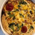 そよ風と葉っぱ's cooksnap of when they made パイシートで簡単！グラタン風キッシュ.