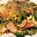 呑み食いずぼらママ's cooksnap of when they made ゴーヤとベーコンの簡単卵炒め.