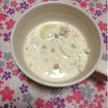 ぽぽきゅ's cooksnap of when they made 玉ねぎと納豆の黒胡麻豆乳スープ.