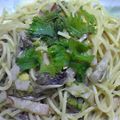 unsamu's cooksnap of when they made ★★ベーコンとアボカドの和風パスタ★★.